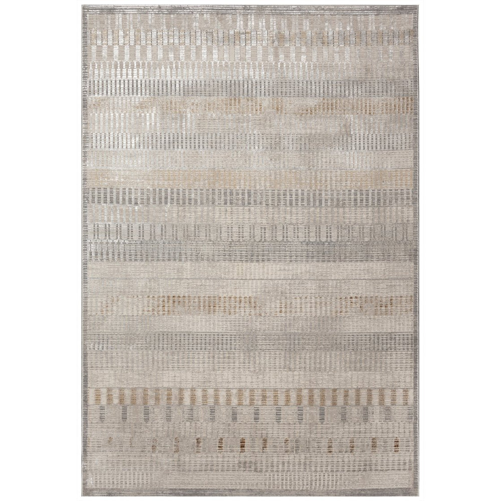 Trans Ocean Liora Manne Rialto Transitional Stripe Indoor Area Rug - Soft Texture & Elegant Design For Home Decor Natural Polyester Ral91689412