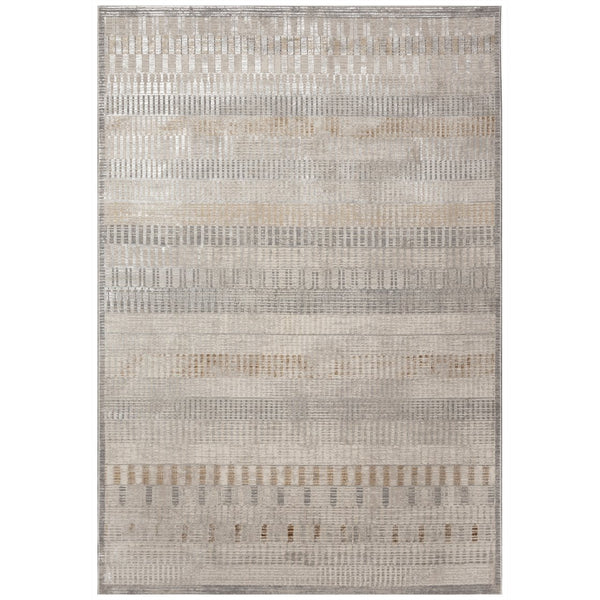Trans Ocean Liora Manne Rialto Transitional Stripe Indoor Area Rug - Soft Texture & Elegant Design For Home Decor Natural Polyester Ral91689412