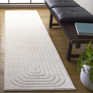Safavieh Ramona Chic Ivory Runner Rug - Modern Power-loomed Design For Hallways & Entryways, Durable Elegance Ivory 65% Polyester,35% Jute Ram150a-28