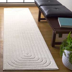 Safavieh Ramona Exquisite Area Rug - Contemporary Power Loomed Design For High-traffic Spaces, Soft Comfort Ivory 65% Polyester,35% Jute Ram150a-8