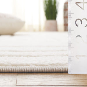 Safavieh Ramona Exquisite Area Rug - Contemporary Power Loomed Design For High-traffic Spaces, Soft Comfort Ivory 65% Polyester,35% Jute Ram150a-8