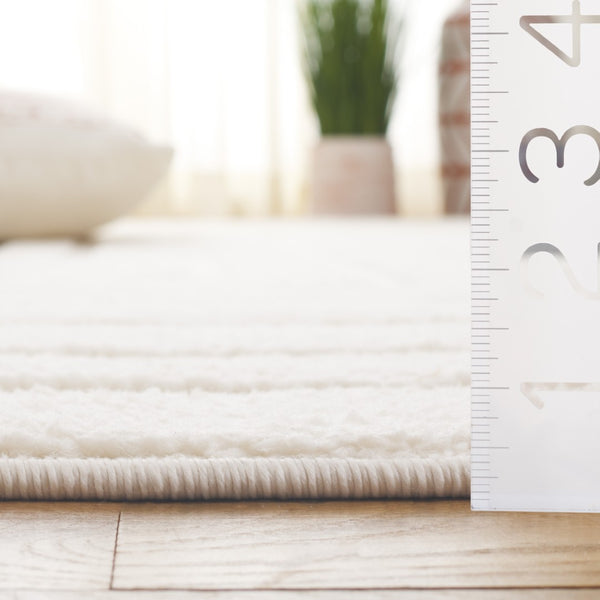 Safavieh Ramona Exquisite Area Rug - Contemporary Power Loomed Design For High-traffic Spaces, Soft Comfort Ivory 65% Polyester,35% Jute Ram150a-8