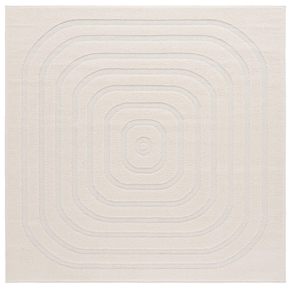 Safavieh Ramona Exquisite Area Rug - Contemporary Power Loomed Design For High-traffic Spaces, Soft Comfort Ivory 65% Polyester,35% Jute Ram150a-8