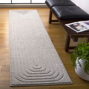 Safavieh Ramona Exquisite Area Rug - Contemporary Power Loomed Design For High-traffic Spaces, Soft Comfort Light Grey 65% Polyester,35% Jute Ram150f-8