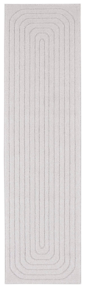 Safavieh Ramona Chic Ivory Runner Rug - Modern Power-loomed Design For Hallways & Entryways, Durable Elegance Light Grey 65% Polyester,35% Jute Ram150f-28
