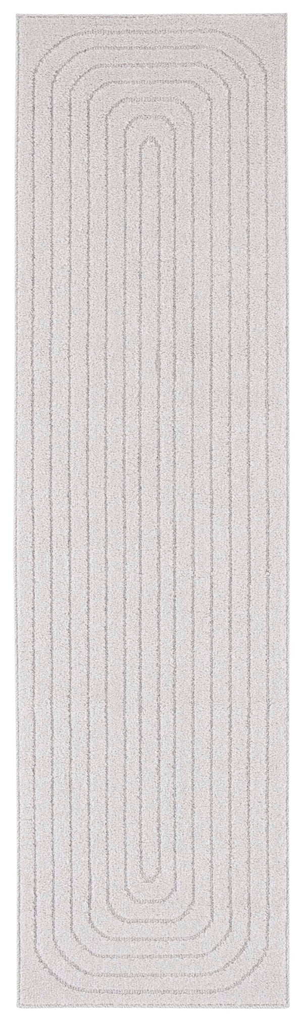 Safavieh Ramona Chic Ivory Runner Rug - Modern Power-loomed Design For Hallways & Entryways, Durable Elegance Light Grey 65% Polyester,35% Jute Ram150f-28