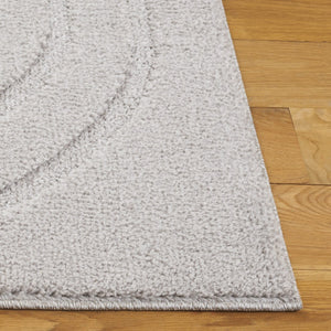 Safavieh Ramona Exquisite Area Rug - Contemporary Power Loomed Design For High-traffic Spaces, Soft Comfort Light Grey 65% Polyester,35% Jute Ram150f-8
