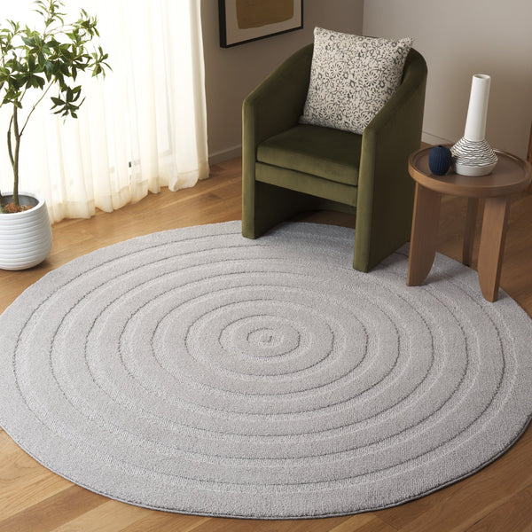 Safavieh Ramona Chic Ivory Runner Rug - Modern Power-loomed Design For Hallways & Entryways, Durable Elegance Light Grey 65% Polyester,35% Jute Ram150f-7r