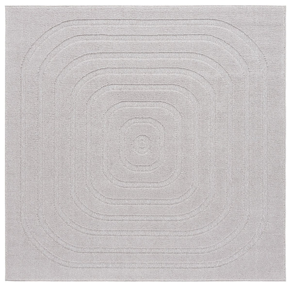 Safavieh Ramona Chic Ivory Runner Rug - Modern Power-loomed Design For Hallways & Entryways, Durable Elegance Light Grey 65% Polyester,35% Jute Ram150f-7sq