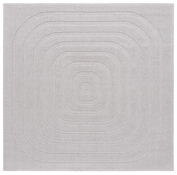 Safavieh Ramona Exquisite Area Rug - Contemporary Power Loomed Design For High-traffic Spaces, Soft Comfort Light Grey 65% Polyester,35% Jute Ram150f-8
