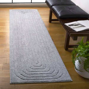 Safavieh Ramona Exquisite Area Rug - Contemporary Power Loomed Design For High-traffic Spaces, Soft Comfort Grey 65% Polyester,35% Jute Ram150g-8