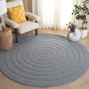 Safavieh Ramona Exquisite Area Rug - Contemporary Power Loomed Design For High-traffic Spaces, Soft Comfort Grey 65% Polyester,35% Jute Ram150g-8