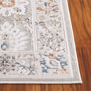 Safavieh Rana Elegant Grey/Ivory Area Rug - 5'3" X 7'6" Plush Traditional Design For Timeless Home Decor Grey ,Ivory 60% Polypropylene,40% Polyester Ran102f-5