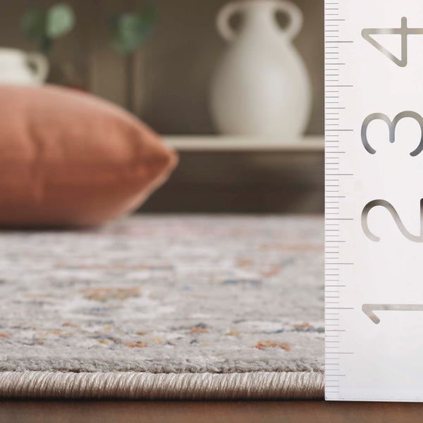 Safavieh Rana Elegant Grey/Ivory Area Rug - 5'3" X 7'6" Plush Traditional Design For Timeless Home Decor Grey ,Ivory 60% Polypropylene,40% Polyester Ran102f-5