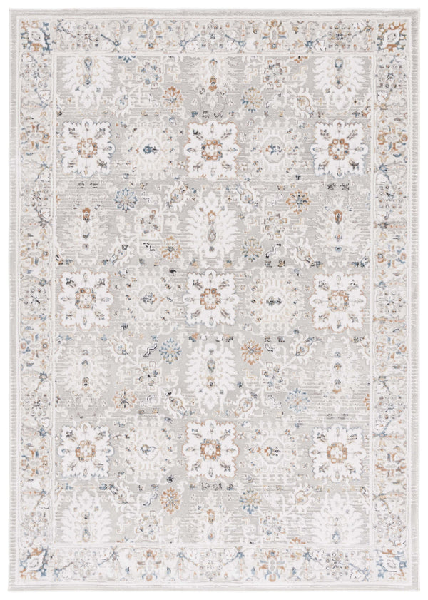 Safavieh Rana Elegant Grey/Ivory Area Rug - 5'3" X 7'6" Plush Traditional Design For Timeless Home Decor Grey ,Ivory 60% Polypropylene,40% Polyester Ran102f-5