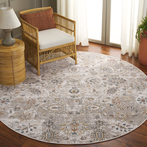 Safavieh Rana Transitional Area Rug - Elegant Power Loomed Design For Hallways, Kitchens, And Living Spaces Ivory ,Beige 60% Polypropylene,40% Polyester Ran104a-7r