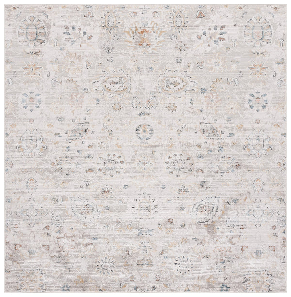 Safavieh Rana Transitional Area Rug - Elegant Power Loomed Design For Hallways, Kitchens, And Living Spaces Ivory ,Beige 60% Polypropylene,40% Polyester Ran104a-7sq