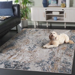 Safavieh Rana Luxurious Modern Area Rug - Elegant Power-loomed Design For Timeless Style And Comfort Ivory ,Beige 60% Polypropylene,40% Polyester Ran120a-9