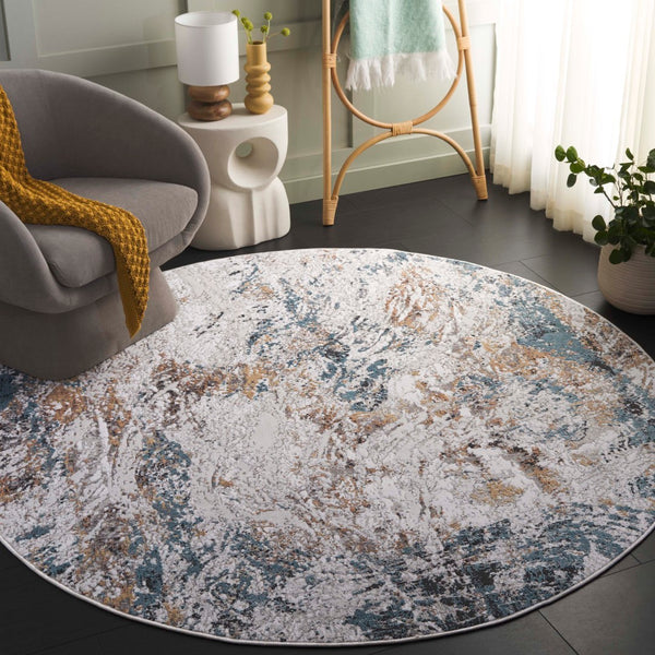 Safavieh Rana Luxurious Modern Area Rug - Elegant Power-loomed Design For Timeless Style And Comfort Ivory ,Beige 60% Polypropylene,40% Polyester Ran120a-9