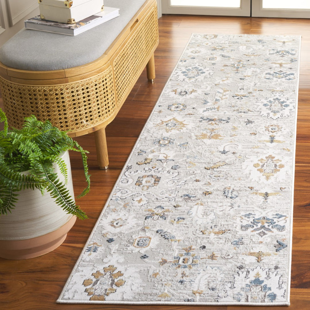 Safavieh Rana Luxurious Transitional Area Rug - Elegant Soft Design For Living Room & Cozy Spaces Ivory ,Beige 60% Polypropylene,40% Polyester Ran124a-8