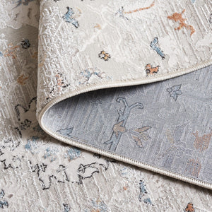 Safavieh Rana Luxurious Transitional Area Rug - Elegant Soft Design For Living Room & Cozy Spaces Ivory ,Beige 60% Polypropylene,40% Polyester Ran124a-8