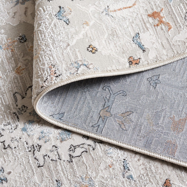 Safavieh Rana Luxurious Transitional Area Rug - Elegant Soft Design For Living Room & Cozy Spaces Ivory ,Beige 60% Polypropylene,40% Polyester Ran124a-8