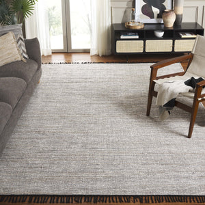 Safavieh Rag Handwoven Area Rug In Ivory And Black - Modern Eco-friendly Design For Chic Home Decor Ivory ,Black 80% Denim,20% Cotton Rar301a-5