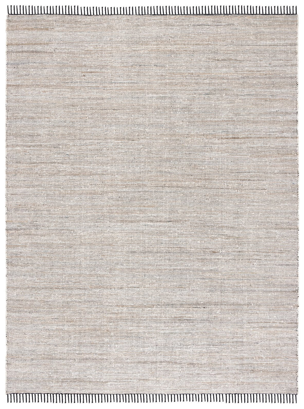 Safavieh Rag Handwoven Area Rug In Ivory And Black - Modern Eco-friendly Design For Chic Home Decor Ivory ,Black 80% Denim,20% Cotton Rar301a-5