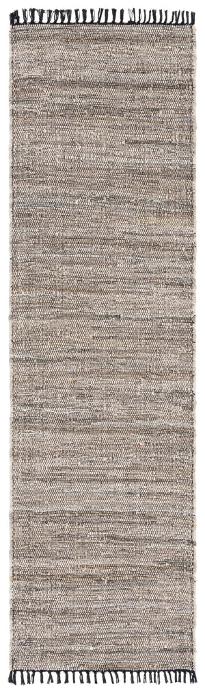 Safavieh Rag Handwoven Area Rug In Ivory And Black - Modern Eco-friendly Design For Chic Home Decor Beige ,Black 80% Denim,20% Cotton Rar301b-6r