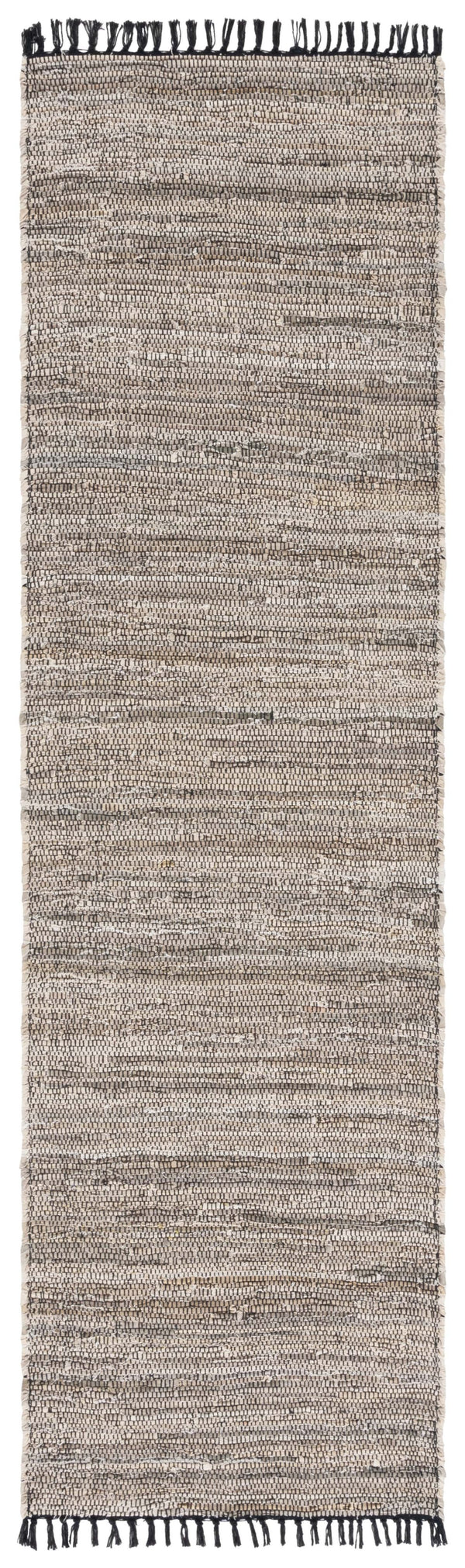 Safavieh Rag Handwoven Area Rug In Ivory And Black - Modern Eco-friendly Design For Chic Home Decor Beige ,Black 80% Denim,20% Cotton Rar301b-6r