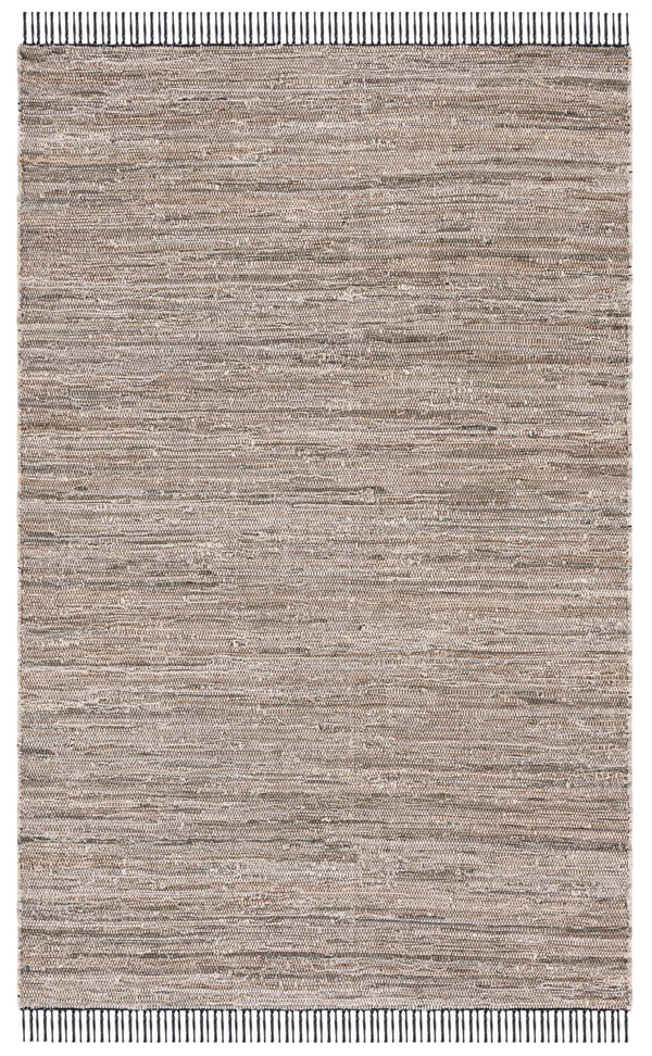 Safavieh Rag Handwoven Area Rug In Ivory And Black - Modern Eco-friendly Design For Chic Home Decor Beige ,Black 80% Denim,20% Cotton Rar301b-6r