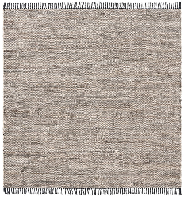 Safavieh Rag Handwoven Area Rug In Ivory And Black - Modern Eco-friendly Design For Chic Home Decor Beige ,Black 80% Denim,20% Cotton Rar301b-6r