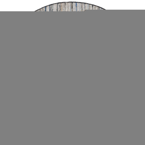 Safavieh Rag Handwoven Area Rug In Ivory And Black - Modern Eco-friendly Design For Chic Home Decor Light Blue ,Black 80% Denim,20% Cotton Rar301l-5