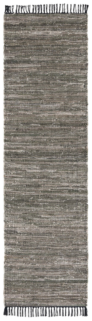 Safavieh Rag Handwoven Area Rug In Ivory And Black - Modern Eco-friendly Design For Chic Home Decor Dark Green ,Black 80% Denim,20% Cotton Rar301y-8