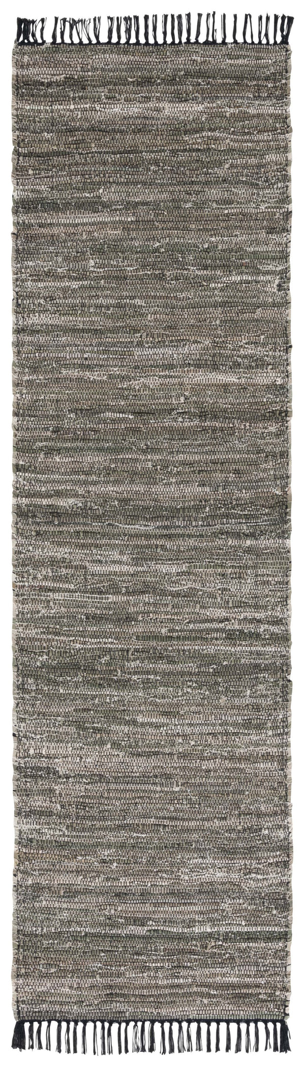 Safavieh Rag Handwoven Area Rug In Ivory And Black - Modern Eco-friendly Design For Chic Home Decor Dark Green ,Black 80% Denim,20% Cotton Rar301y-8