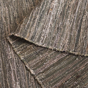 Safavieh Rag Handwoven Area Rug In Ivory And Black - Modern Eco-friendly Design For Chic Home Decor Dark Green ,Black 80% Denim,20% Cotton Rar301y-8