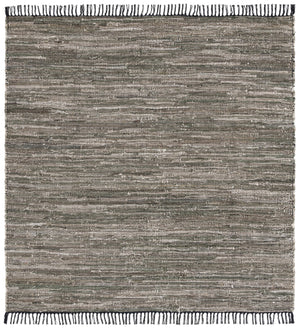 Safavieh Rag Handwoven Area Rug In Ivory And Black - Modern Eco-friendly Design For Chic Home Decor Dark Green ,Black 80% Denim,20% Cotton Rar301y-8