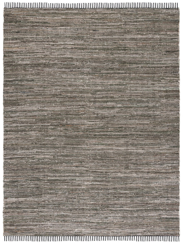 Safavieh Rag Handwoven Area Rug In Ivory And Black - Modern Eco-friendly Design For Chic Home Decor Dark Green ,Black 80% Denim,20% Cotton Rar301y-8