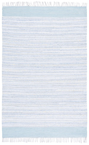 Safavieh Rag Handwoven Cotton Runner Rug - Timeless Elegance For Your Home Decor With Traditional Craftsmanship Ivory ,Grey Cotton Rar401f-5