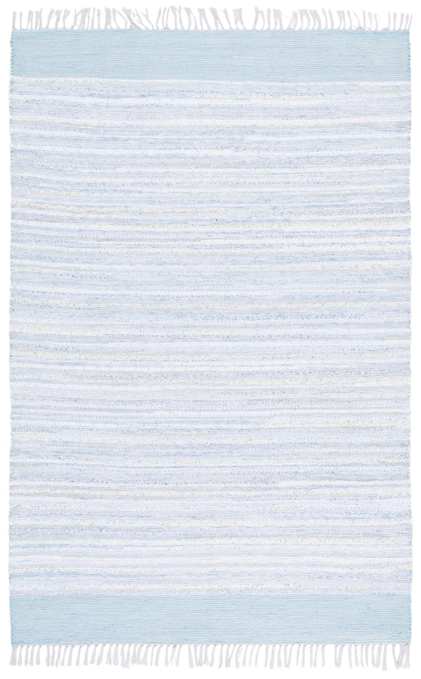 Safavieh Rag Handwoven Cotton Runner Rug - Timeless Elegance For Your Home Decor With Traditional Craftsmanship Ivory ,Grey Cotton Rar401f-5