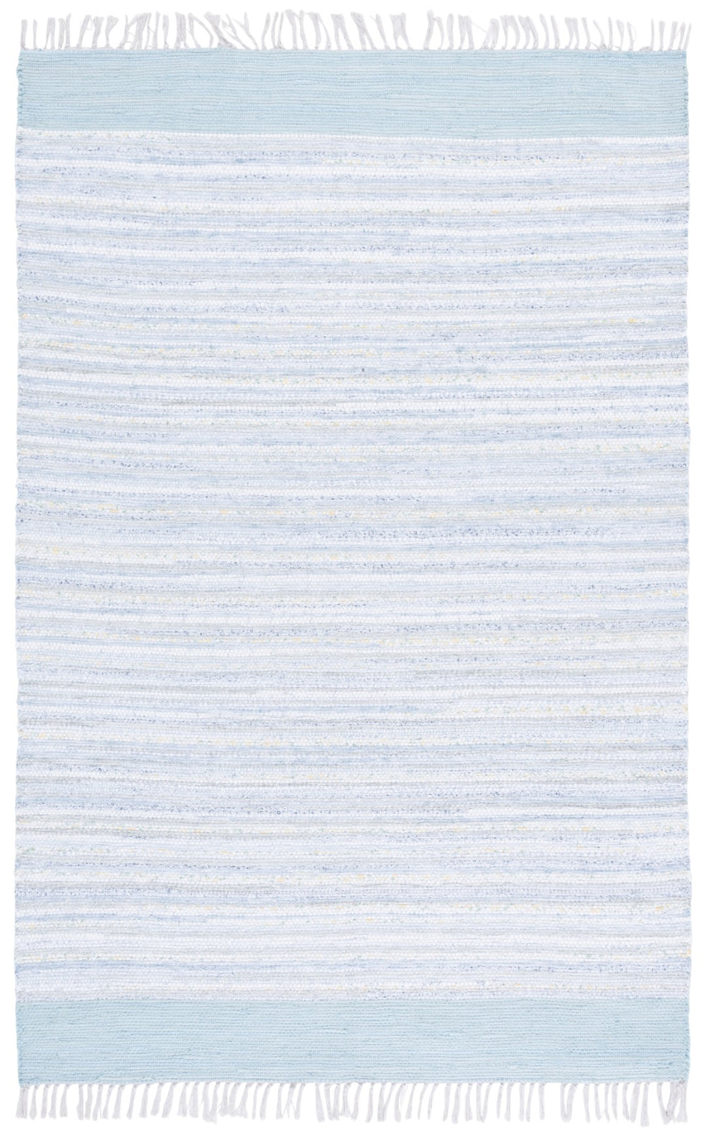Safavieh Rag Rug: Handwoven Cotton Area Rug For Elegant Spaces, Perfect Blend Of Durability And Comfort Ivory ,Grey Cotton Rar401f-9