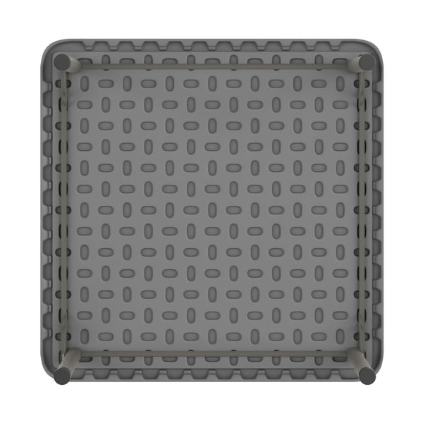 English Elm Paige Kid's Folding Table – Durable, Lightweight Design with Locking Legs for Safe Use Anywhere Granite Gray 24" Square RB-2424-KID-GY-GG