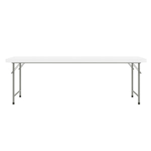 English Elm Paige Kid's Folding Table - Durable, Lightweight, Easy-Clean Activity Space for Classrooms & Playrooms Granite White 30"W x 60"L x 19"H RB-3060-KID-GG