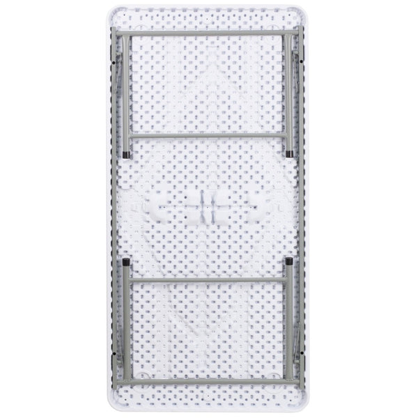 English Elm Paige Kid's Folding Table - Durable, Lightweight, Easy-Clean Activity Space for Classrooms & Playrooms Granite White 30"W x 60"L x 19"H RB-3060-KID-GG