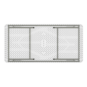 English Elm Paige Kid's Folding Table - Durable, Lightweight, Easy-Clean Activity Space for Classrooms & Playrooms Granite White 30"W x 60"L x 19"H RB-3060-KID-GG