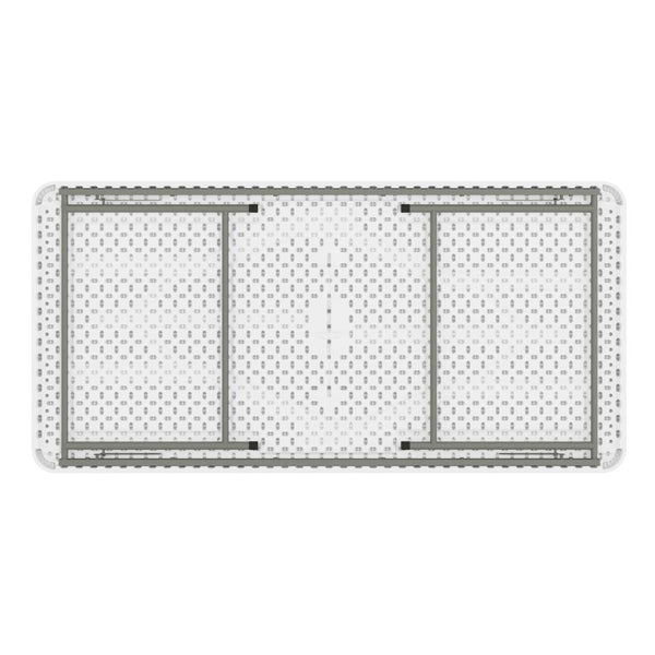 English Elm Paige Kid's Folding Table - Durable, Lightweight, Easy-Clean Activity Space for Classrooms & Playrooms Granite White 30"W x 60"L x 19"H RB-3060-KID-GG