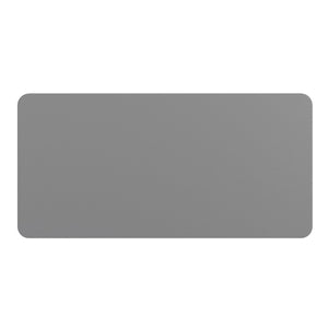 English Elm Paige Kid's Folding Table - Durable, Lightweight, Easy-Clean Activity Space for Classrooms & Playrooms Granite Gray 30"W x 60"L x 19"H RB-3060-KID-GY-GG