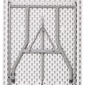 English Elm Kathryn 8-Foot Folding Table - Durable Granite White Surface, Perfect for Events, Indoor & Outdoor Use RB-3096-GG