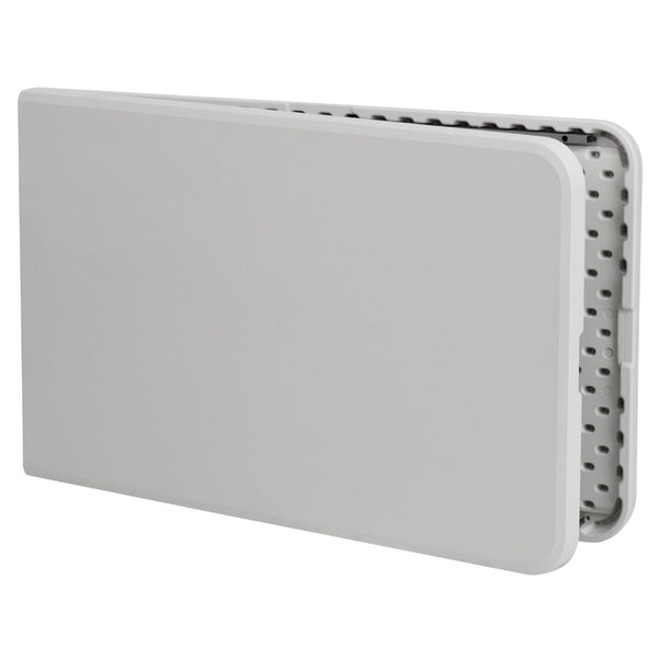 English Elm Kathryn 8' Bi-Fold Table Set with 10 Chairs - Durable, Portable, Waterproof for Events & Training RB-3096F-10-LEL3-BK-GG