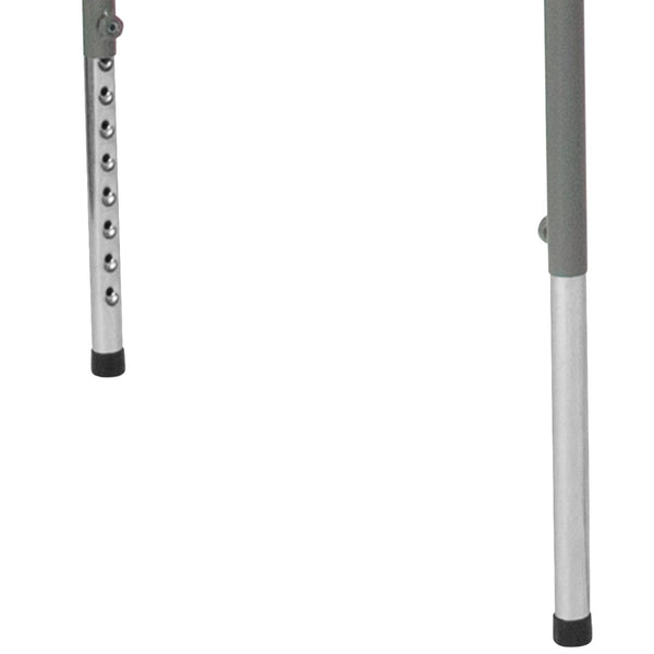 English Elm Kathryn Height Adjustable 2.79-Foot Square Folding Table - Versatile, Durable, and Easy to Store! RB-3434ADJ-GG